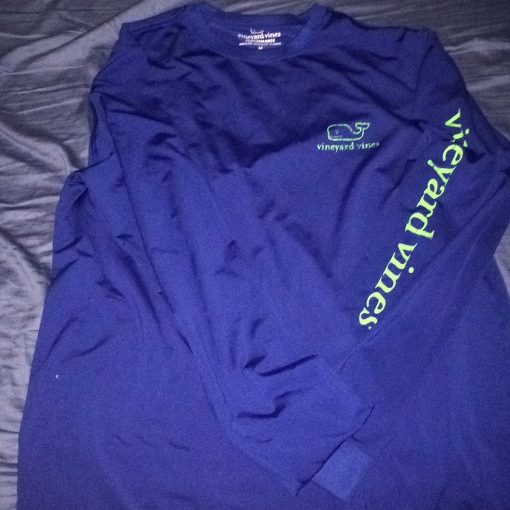 Blue/Green Vineyard Vines Preformance Shirt